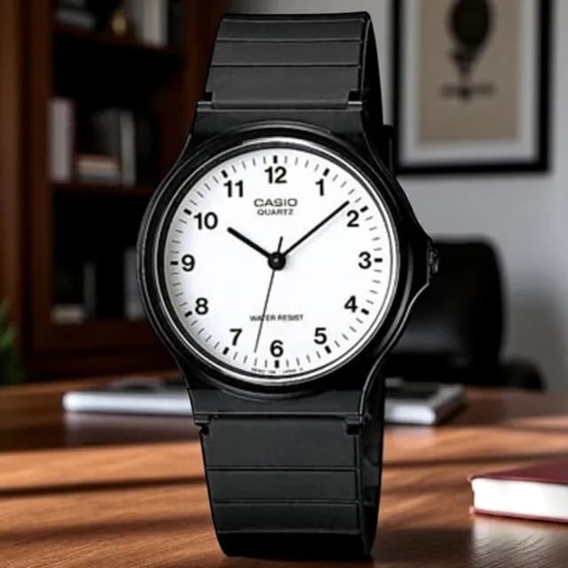 【CASIO 卡西歐】MQ-24-7B 超薄靜音 學院風指針錶(學生考試必備 錶徑約3.5公分)