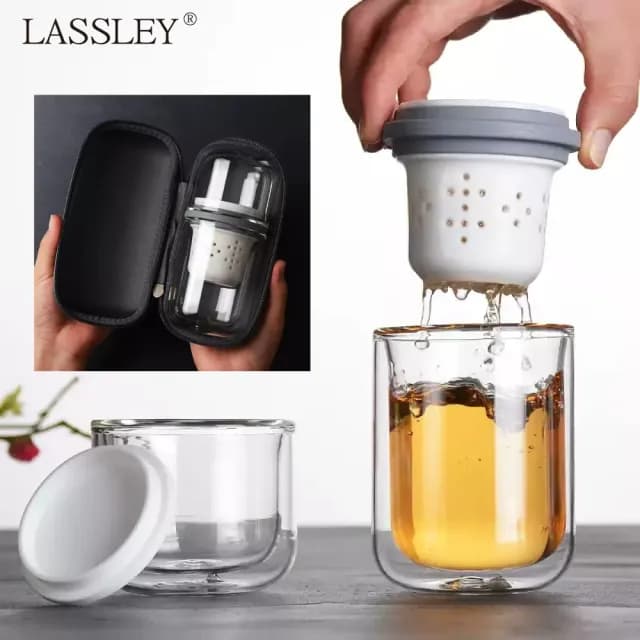 【LASSLEY】致美旅行茶具(泡茶 茶葉 隨行杯 飲茶 養茶 喝茶 隨身 茶具)