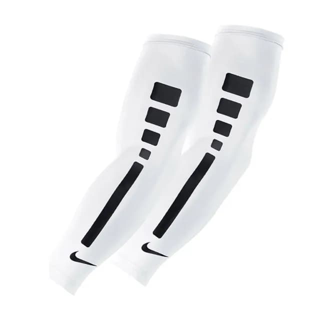 【NIKE 耐吉】PRO ELITE 運動臂套2.0 抗UV護肘 白色防曬袖套 女友老婆生日告白禮物(N0003146127SM)