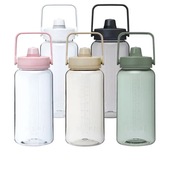 【THERMOS 膳魔師】可提式含吸管輕水瓶2000ml(TP436)