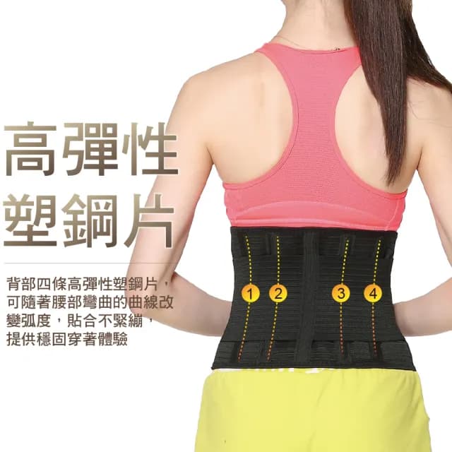 【菁炭元素】MIT可調式全彈力束腹美體護腰帶 2件組(護腰 收腹 父親節禮物 有效支撐)