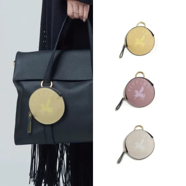 【PEPPER’S】牛皮卡夾零錢手機包 真皮零錢包 多款任選(真皮包包 斜背包手機包 真皮 女包)