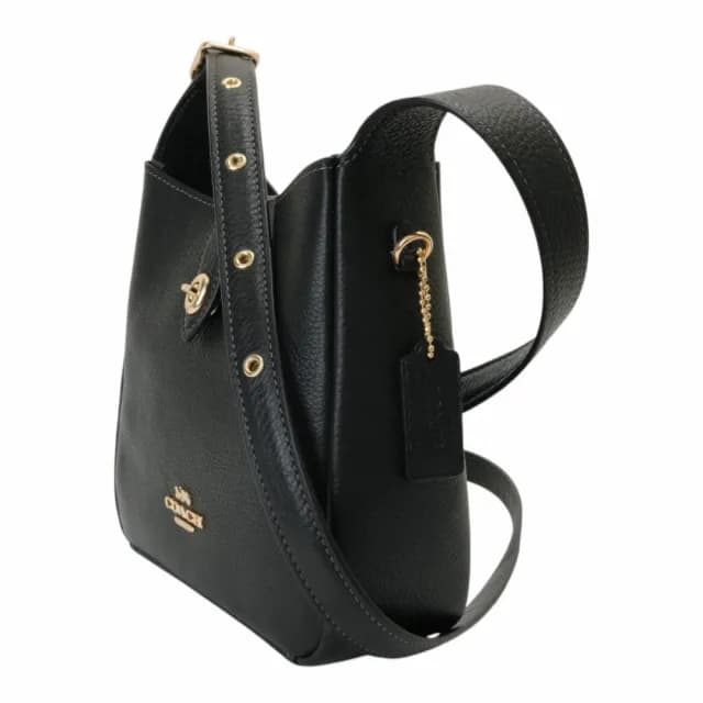 【COACH】小款斜背手袋(黑)