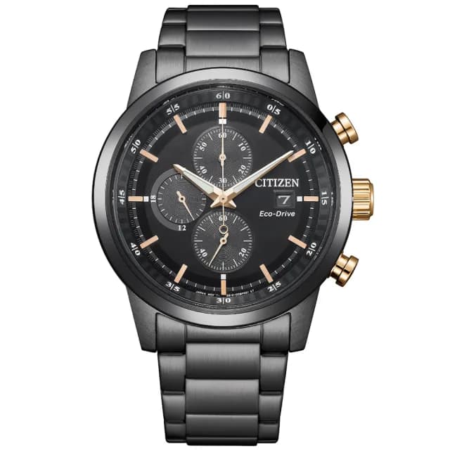 【CITIZEN 星辰】Chronograph系列 韋禮安廣告配戴 時尚光動能計時腕錶 七夕 情人節 送禮 推薦(CA0746-85E)
