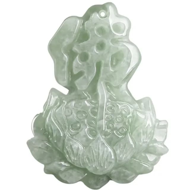 【Penny珮妮】A貨翡翠 佛牌蓮花 吊墜項鍊(母親節 父親節 情人節 生日禮物 交換禮物 新婚 新年 尾牙)