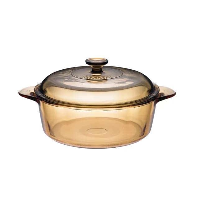 【CorelleBrands 康寧餐具】3.2L晶彩透明鍋