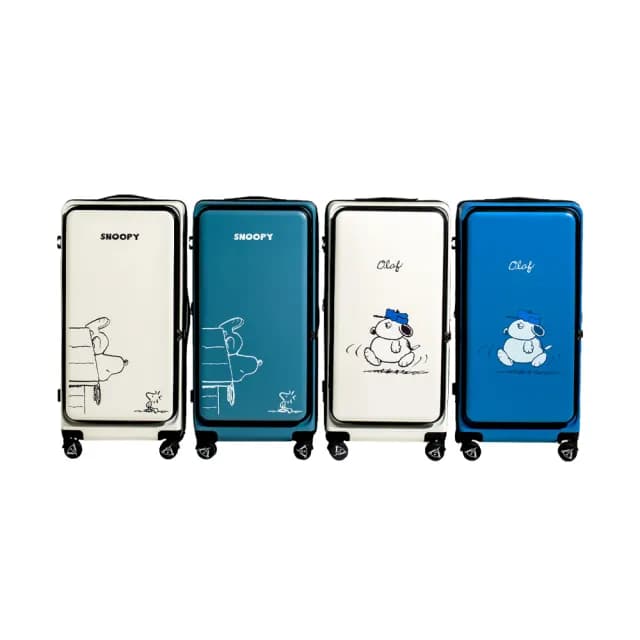 【TLCSTORE】SNOOPY史努比/OLAF歐拉夫29吋可擴充上掀前開行李箱(海關鎖/2年保固)