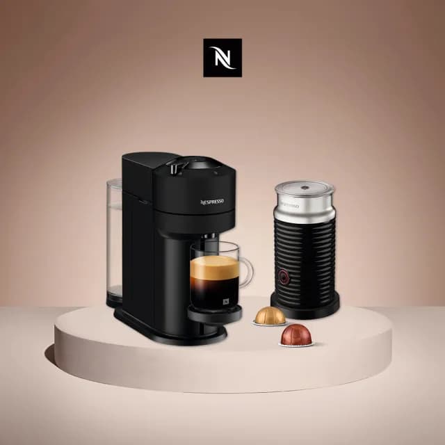 【Nespresso】臻選厚萃Vertuo Next經典款膠囊咖啡機奶泡機組合_多色任選 咖啡機 送禮(瑞士頂級咖啡品牌)