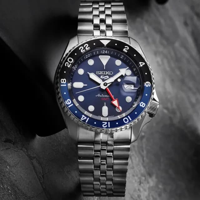 【SEIKO 精工】5 Sports 系列 GMT機械錶-42.5mm 禮物 送禮 推薦(SSK003K1/4R34-00A0B)