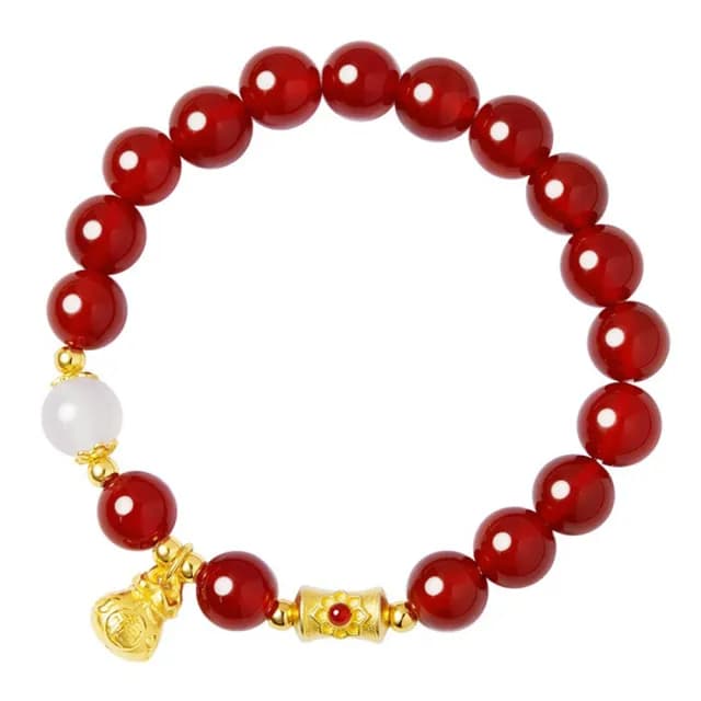 【MoonDy】雙11 手鍊 飾品 純銀 足銀999 福袋 紅瑪瑙手鍊 串珠手鍊 本命年