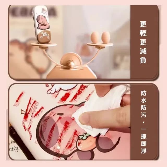 【輕盈設計】3D立體卡皮巴拉多功能兒童文具盒(筆袋 外出 鉛筆盒 文具盒 分裝 學生 生日禮物)