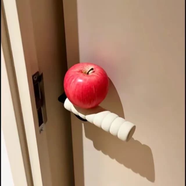【佳の選】紅蘋果門把手保護套 家用客廳臥室飾品(新家喬遷禮物 氛圍感裝飾)