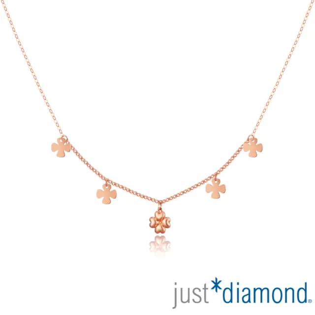 【Just Diamond】鎮金店 優雅百搭 18K玫瑰金手鍊/項鍊(任選-網路限定)