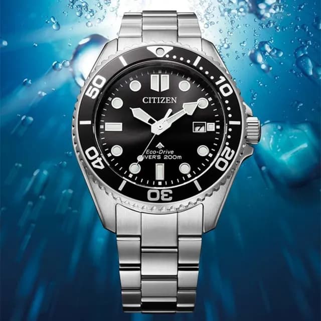 【CITIZEN 星辰】PROMASTER MARINE 限量 光動能200米潛水錶-銀x黑 禮物 送禮 推薦(BN0261-51E)