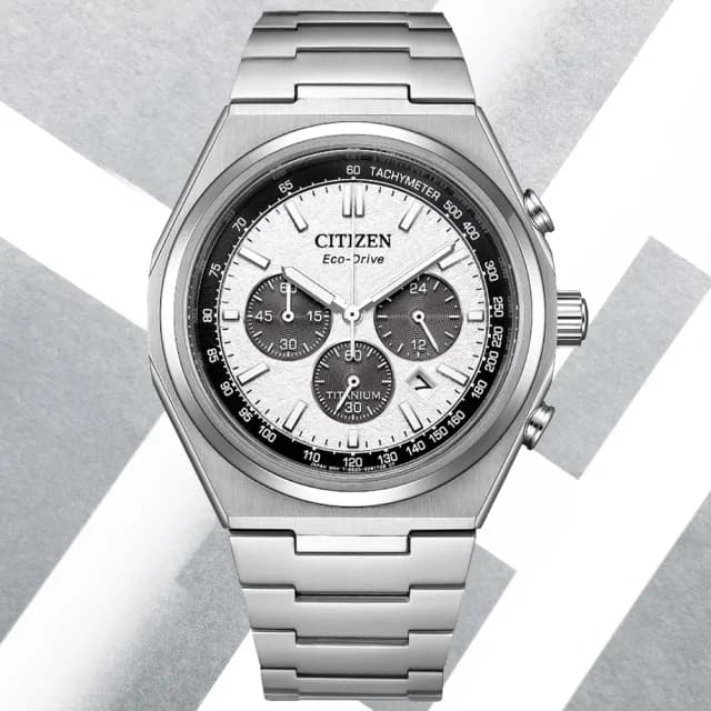 【CITIZEN 星辰】GENTS系列 Zenshin 新鈦度 限量 光動能計時腕錶 七夕 情人節 送禮 推薦(CA4610-85A)