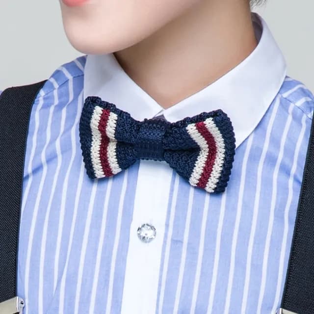 【橘魔法】兒童素面 編織 緞面可調領結(婚禮 小禮服 禮服 洋裝 兒童 女童 花童 西裝 表演 童裝 男童)