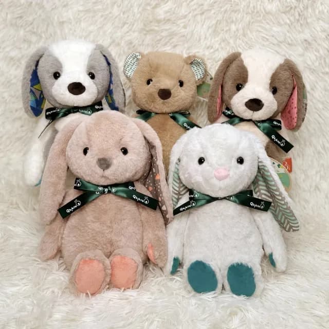 【Qbibiya】B.Toy美國動物安撫娃娃禮盒(新生兒嬰兒滿月彌月生日)