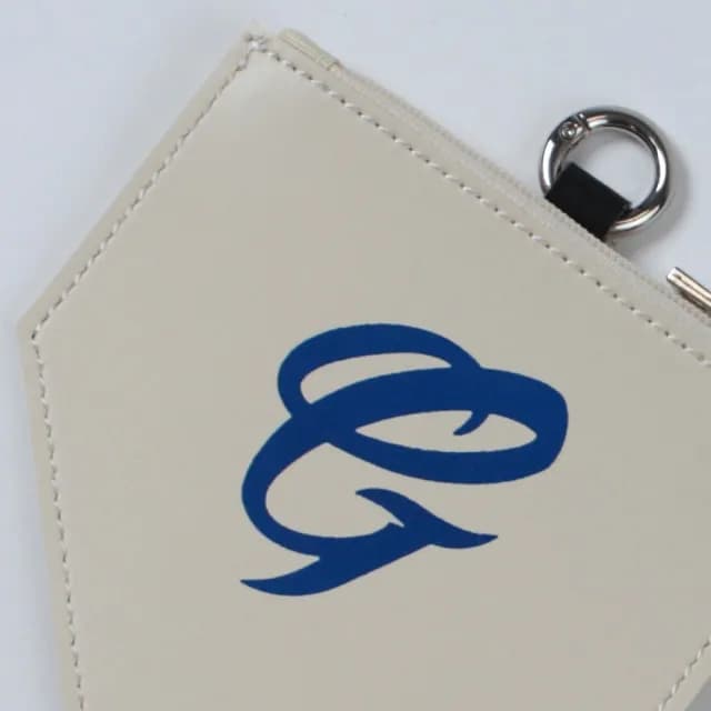 【富邦悍將】本壘板造型零錢包(米白)