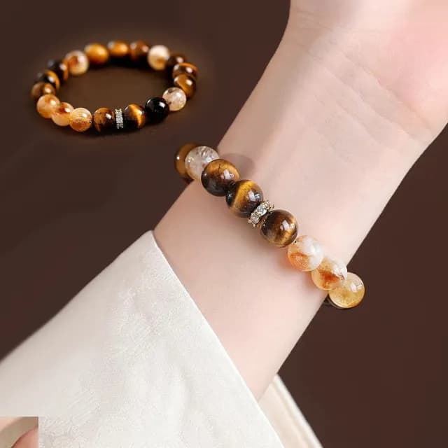 【Twinkle Me】金虎眼轉運水晶手環+精緻禮盒組(情人節禮物 生日禮物)