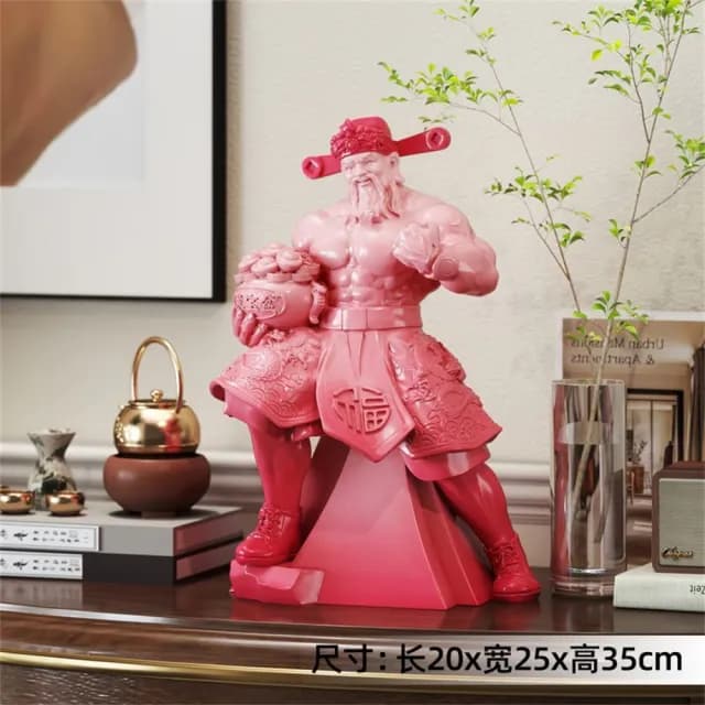 【超微米】肌肉財神爺 桌面擺件 家用桌上擺飾 店鋪裝飾品 辦公室擺設 喬遷開業禮物(肌肉財神爺擺件)
