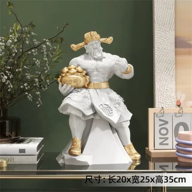 【超微米】肌肉財神爺 桌面擺件 家用桌上擺飾 店鋪裝飾品 辦公室擺設 喬遷開業禮物(肌肉財神爺擺件)