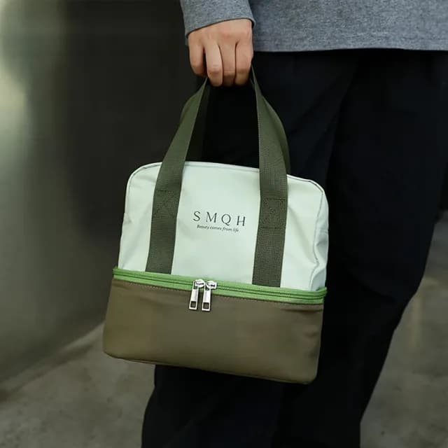 情人節禮物 工業風雙層便當袋