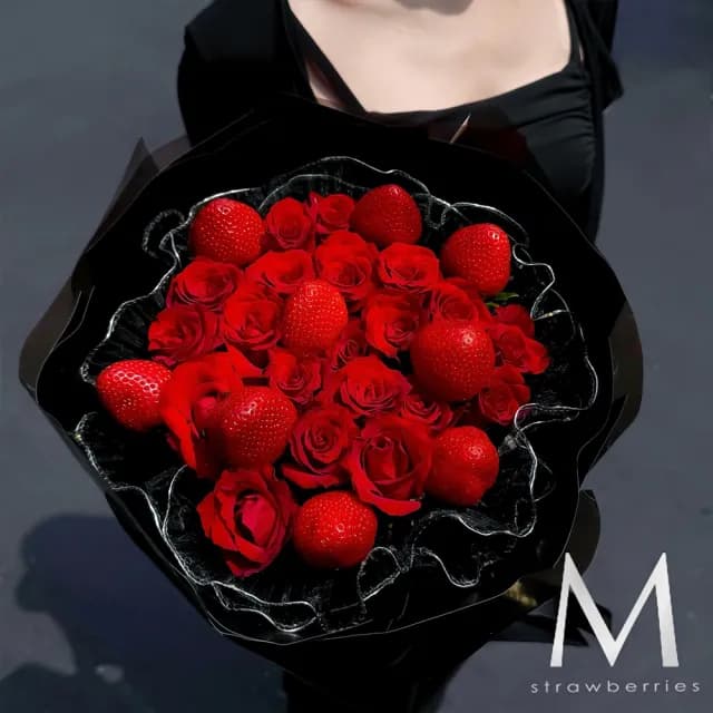 【MyDearStrawberries】Be Mine Be Love草莓花束(水果花束/情人節/告白/生日禮物/超人氣花束/草莓)
