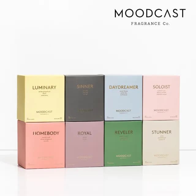【MOODCAST】美國手工香氛蠟燭一入 8oz/227g(多款香味任選.天然椰子蠟.居家香氛.送禮首選)