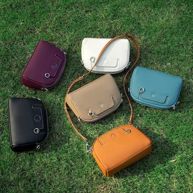 【Paiya 派亞】新款時尚迷你零錢包媽媽包頭層牛皮單肩百搭斜挎女包(達克公爵同款)