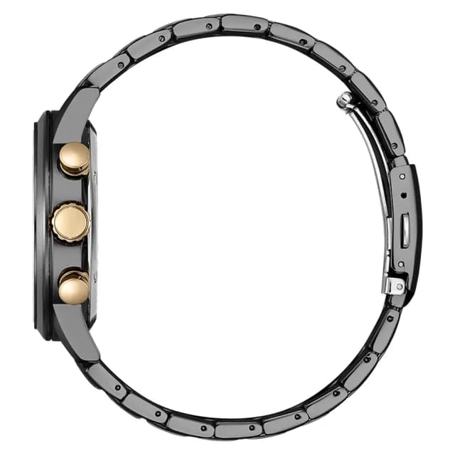 【CITIZEN 星辰】七夕情人節推薦款 光動能三眼計時手錶 禮物 送禮 推薦(CA0746-85E)