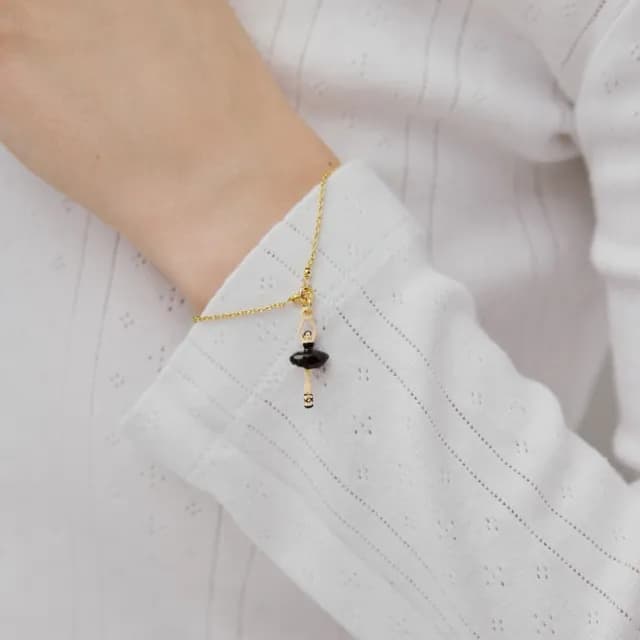 【Les Nereides】迷你芭蕾-黑曜黑手鍊