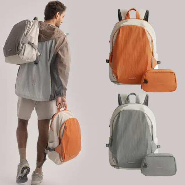 【BAGSMART】情人節禮物 Soar 旅行雙肩後背包25L 附可拆卸收納小包(美國品牌 大容量 登機 健行 旅行)