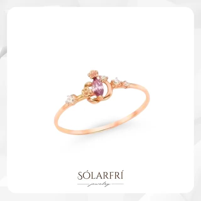 【SOLARFRi】童話系輕奢閃耀戒指｜可調戒圍大小 禮盒包裝(閨蜜女兒女友老婆定情生日情人禮物)