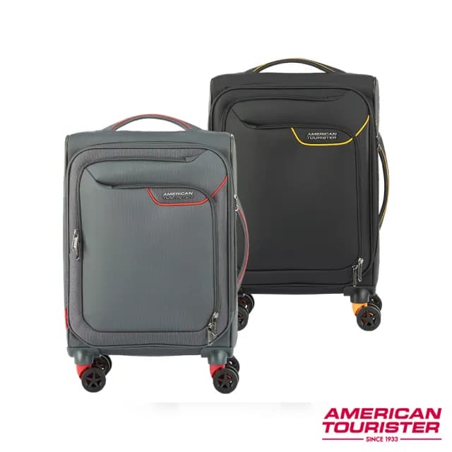 【AMERICAN TOURISTER 美國旅行者】20吋 APPLITE 4 ECO 前開式/上掀式可擴充輕量軟殼行李箱/布箱(多色可選)
