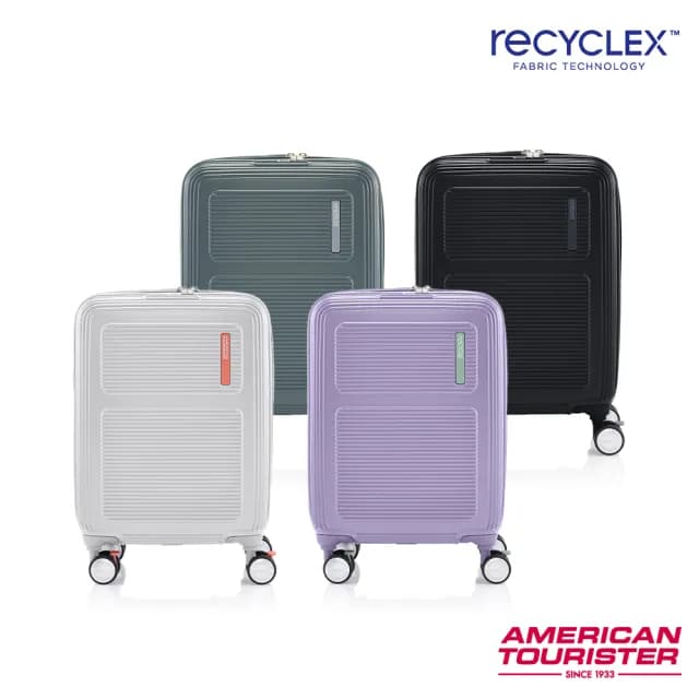 【AMERICAN TOURISTER 美國旅行者】20吋 MAXIVO 2:8前開式/上掀式大容量輕量PC煞車輪行李箱(多色可選)