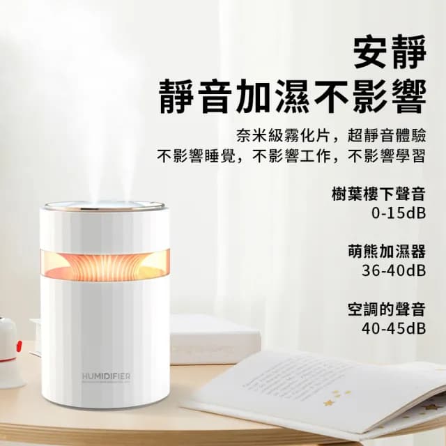 【YUNMI】雙頭噴霧水氧機 納米霧化加濕器 900ML 七彩燈光霧化機 增濕器 補水噴霧機 薰香機 香薰機 擴香機