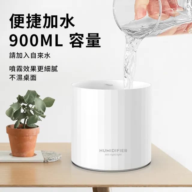 【YUNMI】雙頭噴霧水氧機 納米霧化加濕器 900ML 七彩燈光霧化機 增濕器 補水噴霧機 薰香機 香薰機 擴香機