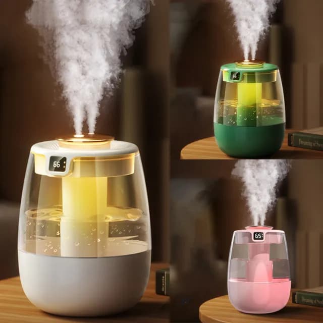 【YUNMI】雙11 J10濕度數顯智能加濕器 雙噴頭納米霧化水氧機 香氛機 噴霧器 空氣清淨機 增濕器