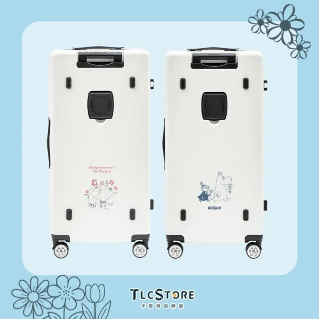 【TLCSTORE】Moomin嚕嚕米姆明29吋可擴充上掀前開行李箱(2年保固 海關鎖)