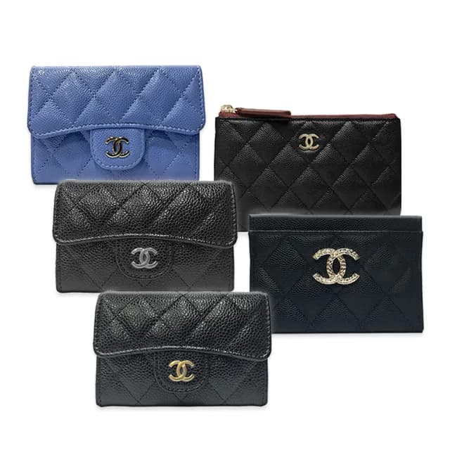 【CHANEL 香奈兒】經典拉鍊扣式零錢包/短夾(款式任選)