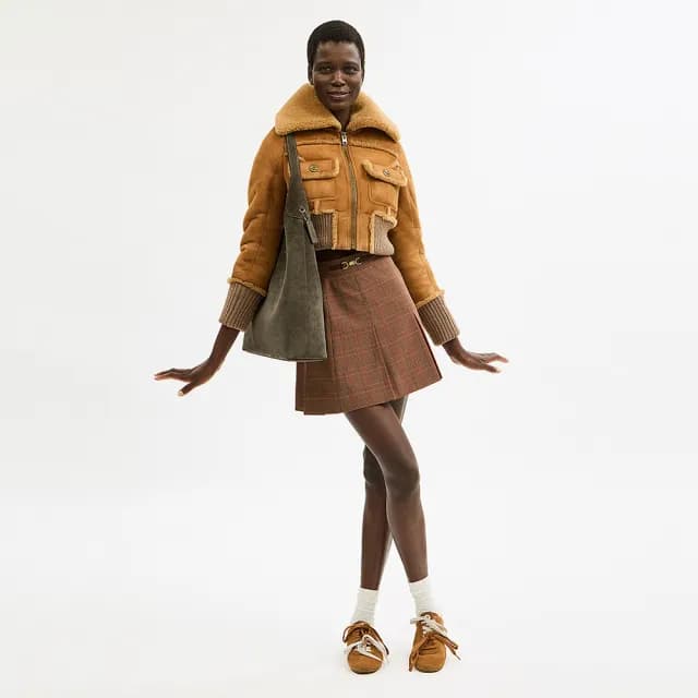 【COACH】蔻馳官方直營 BROOKLYN 39號單肩手袋_黃銅色硬體/橄欖綠(CW636)