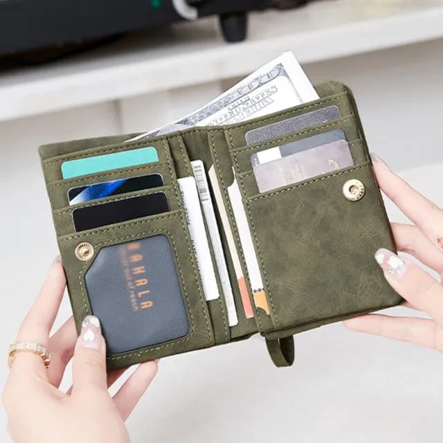 【MoonDy】雙11 錢包 女短夾 多卡位錢包 拉鍊短夾 零錢包 短款皮夾 零錢袋