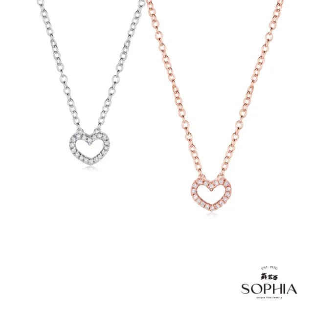 【蘇菲亞珠寶】多款典雅鑽石項墜/耳環 任選