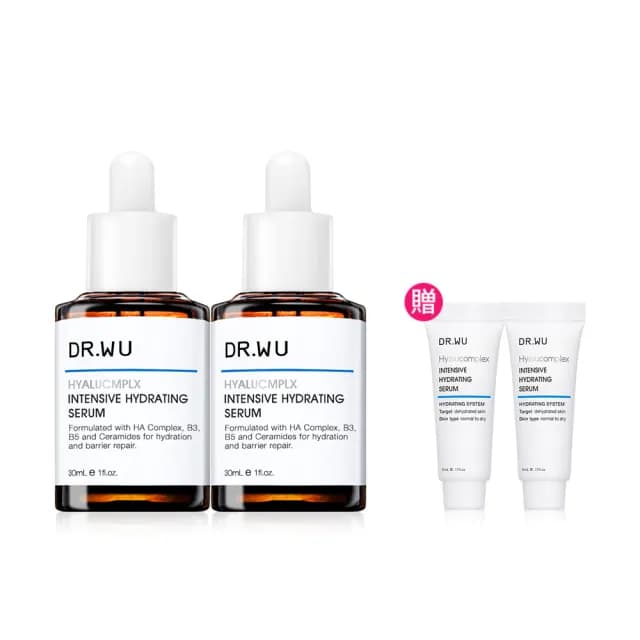 【DR.WU 達爾膚】玻尿酸保濕精華液30ML(2入組)