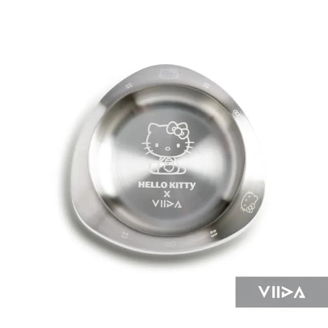 【VIIDA官方直營】抗菌不鏽鋼 Hello Kitty 聯名用餐套組(兒童餐具 抗菌不鏽鋼 寶寶餐具 學習餐具)