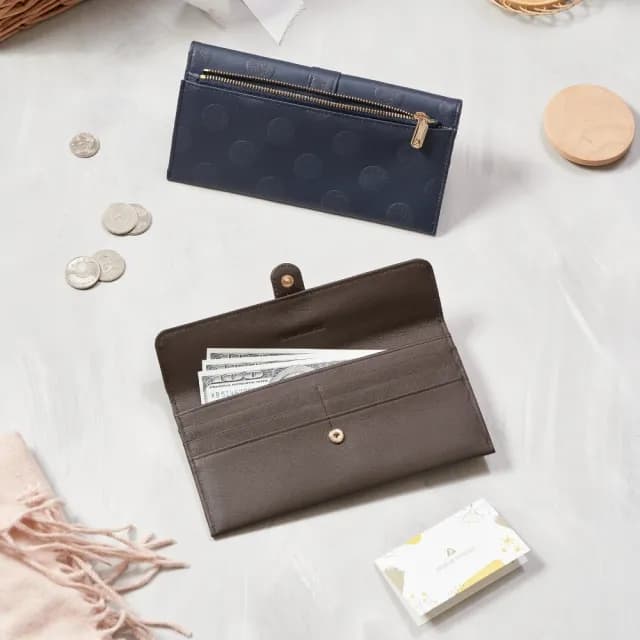 【Premium Authentic】PA．真皮經典長夾禮盒-買1送1(PA 真皮 牛皮 長夾 皮夾 送禮)