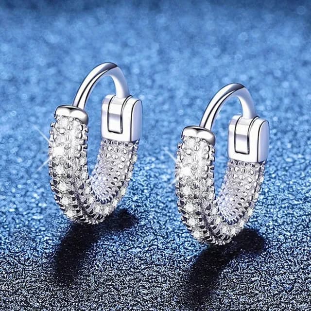 【巴黎精品】現貨+預購 頂級莫桑鑽石耳環925純銀耳環女耳針銀飾情人節禮物(70分輕奢百搭耳釘女飾品a1kv28)