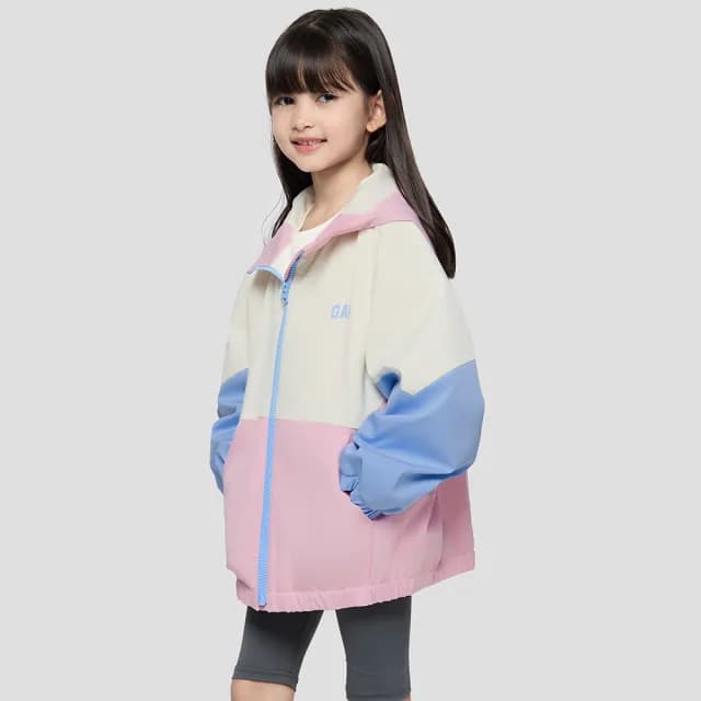 【GAP】女童裝 Logo連帽外套-粉色(805346)