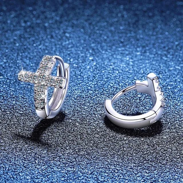 【巴黎精品】現貨+預購 頂級莫桑鑽石耳環925純銀耳環女耳針銀飾情人節禮物(30分輕奢韓版百搭女飾品a1kv19)