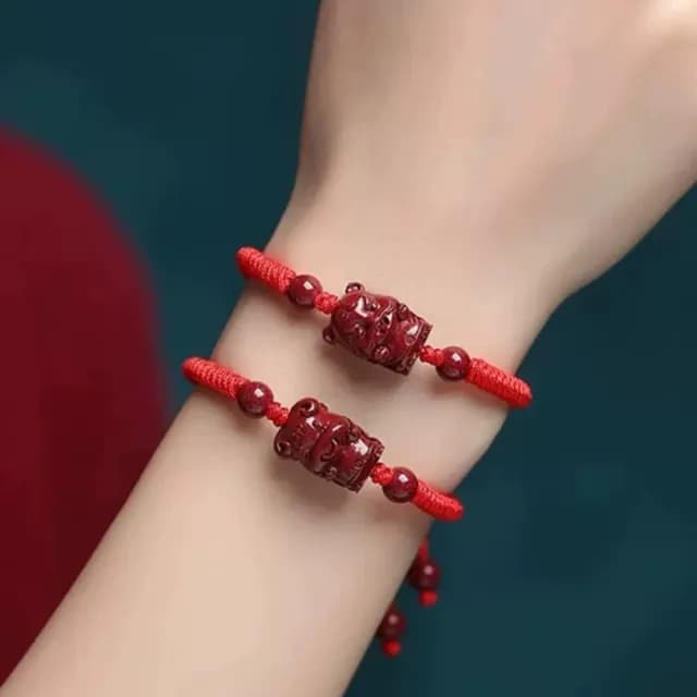 【巴黎精品】現貨+預購 硃砂手鍊朱砂手珠手串擋煞防小人轉運除穢淨化招財開運(生肖手工男女飾品12款a1jt28)
